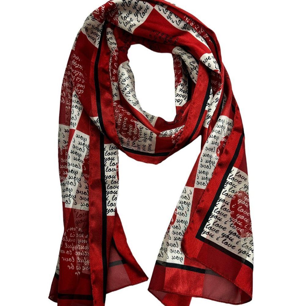 Hearts and Squares Scarf